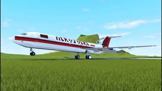 Aerosucre flight 157 - Roblox Plane Crazy crash animation