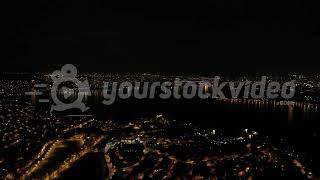 istanbul, gece genel, boğaz köprüsü, fsm köprüsü, gece sahil, gece genel plan, ysv ao 4k 2394