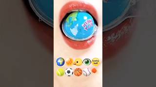 #shorts eating gummy emoji food #Eat emoticons Cr: #DangbeeEating #gummy #eating #sound #asmr