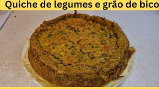 Quiche de Legumes e grão de bico