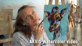 AKVIS Watercolor Video — эффект акварельной живописи для видео