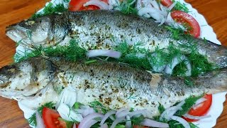 سمك في الفرن صحي و لذيذ 🐟 😋 Lubina al horno