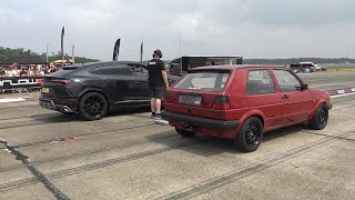 LAMBORGHINI URUS vs VW GOLF VR6 TURBO! GOLF WON ?!