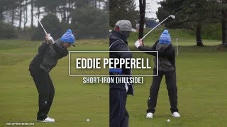 Eddie Pepperell golf swing Short Iron (DTL & FO), Betfred British Masters (Hillside), May 2019.