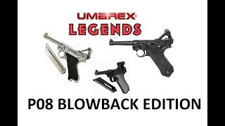 P08 Blowback Edition Umarex Legends Luger  Review BB Gun