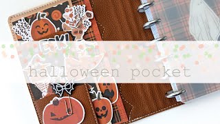 Decorate My Planner Pocket With Me! | Mini HP Halloween Setup