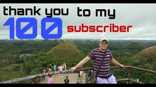 Thank you sa 100 kung subscriber..