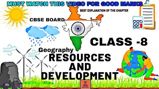 RESOURCES AND DEVELOPMENT ||social studies chapter||CBSE Board ||Class-8•