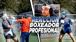 😯 ¡BOXEADOR PROFESIONAL REACCIONA al SPARRING de AMPETER! 🥊 (VELADA DEL AÑO 3) 🔍