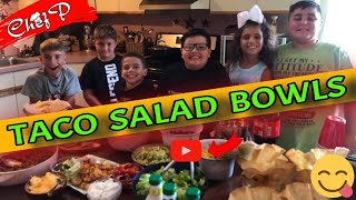 Taco Salad Bowls by Chef Panagioti and Friends!!!