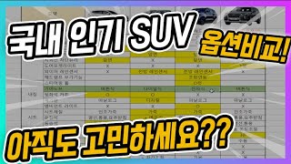 올뉴렉스턴 팰리세이드 쏘렌토 싼타페 아직도 고민이세요?? 4천만원 예산 비교 해드리겠습니다!