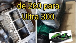 Jet Ski Kawasaki Ultra 260 com Supercharger modificado para Ultra 300.