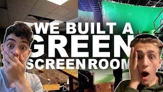 We Created our Own GREEN SCREEN Room!!!