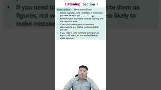 IELTS Listening Test part 1 | Form completion | Exam advice | #shorts