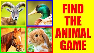 Find the Farm Animals Sound | Listening Game for Kids, Preschoolers and Kindergarten