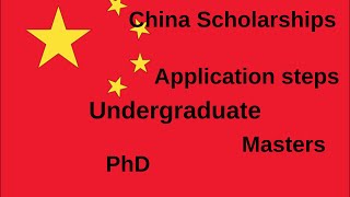 Chinese government scholarships/CSC Application steps and  requirements ​⁠