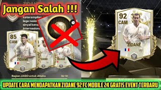 UPDATE CARA MENDAPATKAN ZIDANE 92 GRATIS EVENT PERJALANAN ICON FC MOBILE 24 AFYF2