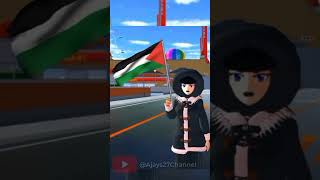 Palestina dan Indonesia siap menjaga masjid Al Aqsha 🕌 • Sakura school • #sakuraschoolsimulator