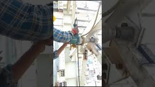 Bolt tightening work in bolted structure at construction site through bolt tightening machine