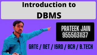 Lecture 1 - Introduction to DBMS