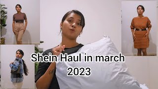 March shein haul in 2023 l Affordable clothing unboxing l pants, dress, bags etc..#sheinhaul