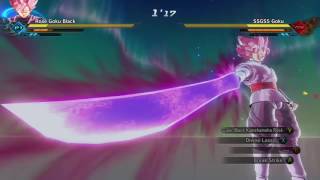 DRAGON BALL XENOVERSE 2-SSGSSB GOKU VS SSJR GOKU BLACK