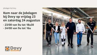 Kom naar de Jobdagen bij Dovy op vr 23 en zat 24 aug