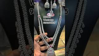 trending premium quality cz silver long haram only 1800+$ whatsapp 9391975515 #shorts #youtubeshorts