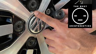 How to remove lug covers on a VW eGolf, Golf, or GTI