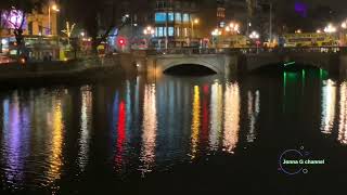 Dublin lights #lateupload #ireland #jonnagchannel #dublinwalk #christmas