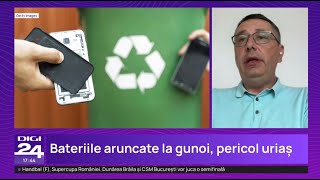 Cum pot declanșa incendii bateriile din DEEE-uri | Cristian Pocol (RESPO DEEE) - Digi 24