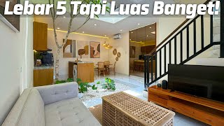 Desain Pinter di Rumah Lebar 5 Meter | Cluster Agung Indah 2