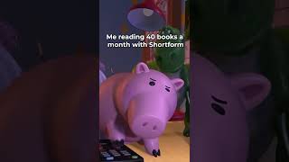 Me Reading 40 Books a Month With Shortform #shorts