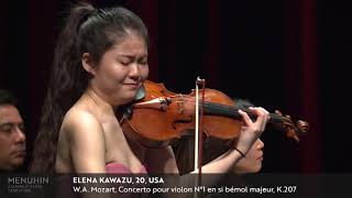 Elena Kawazu performs Mozart's Violin Concerto No. 1, K.207