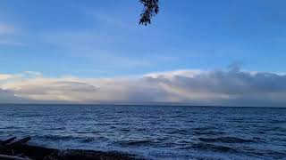 Soaring  the rain in the ocean