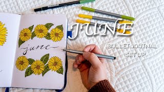 June Bullet Journal Set Up