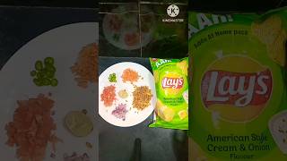 EASY SNACK ALL STAR LAYS CHAAT 🔥SUBSCRIBE  ❤️ #shorts