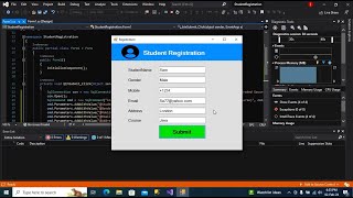 How to Create Student Registration Form Using C# and SQL Database