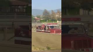 Rare (Cal Fire) fire truck responding