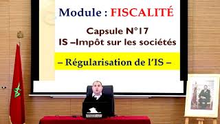 Fiscalité - IS - régularisation de l'IS et Calcul des acomptes