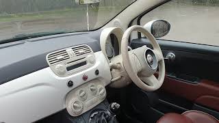 Fiat 500 Lounge £30 Road Tax - Tan Leather Seats - Glass Roof