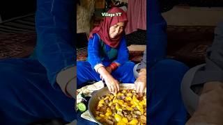 Village Life in Afghanistan | Cooking Traditional Food "Korma Gosht” #villageyt #shorts