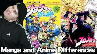 JOJO ANIME & MANGA DIFFERENCES REACTION PART 4 | Jojo Reaction JoJo's Bizarre Adventure Reaction