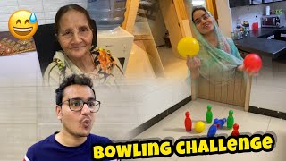 BOWLING CHALLENGE🔥| basil ka gift chura kar challenge kiya🤣| jeeta kon?