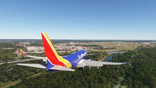 Boeing 737-700, Southwest Airlines, arrival in Little Rock, Arkansas