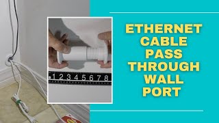 Ethernet Cable Pass Through Wall Port 1 20" ID