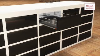 KITCHEN UNITS  -  BASKET DRAWER WITH TUFF BASE BY SLEEK FROM ASIAN PAINTS