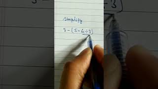 Bodmas rule | Bodmas Question | Bodmas ka niyam  #shorts #maths #tricks #simplify