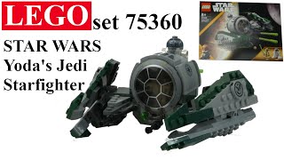 LEGO set 75360 – STAR WARS - Yoda's Jedi Starfighter - Build  (TUTORIAL)