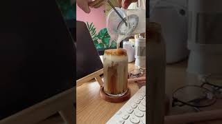 Simple latte #homecafe #homecafeindonesia #homecafevideo #homecafevlog